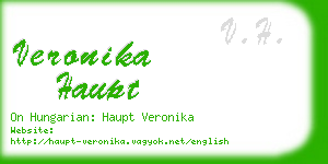 veronika haupt business card